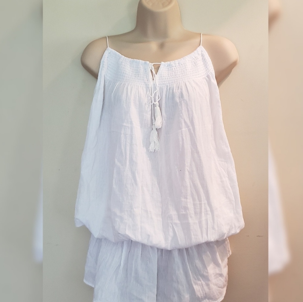 White Sleeveless Top